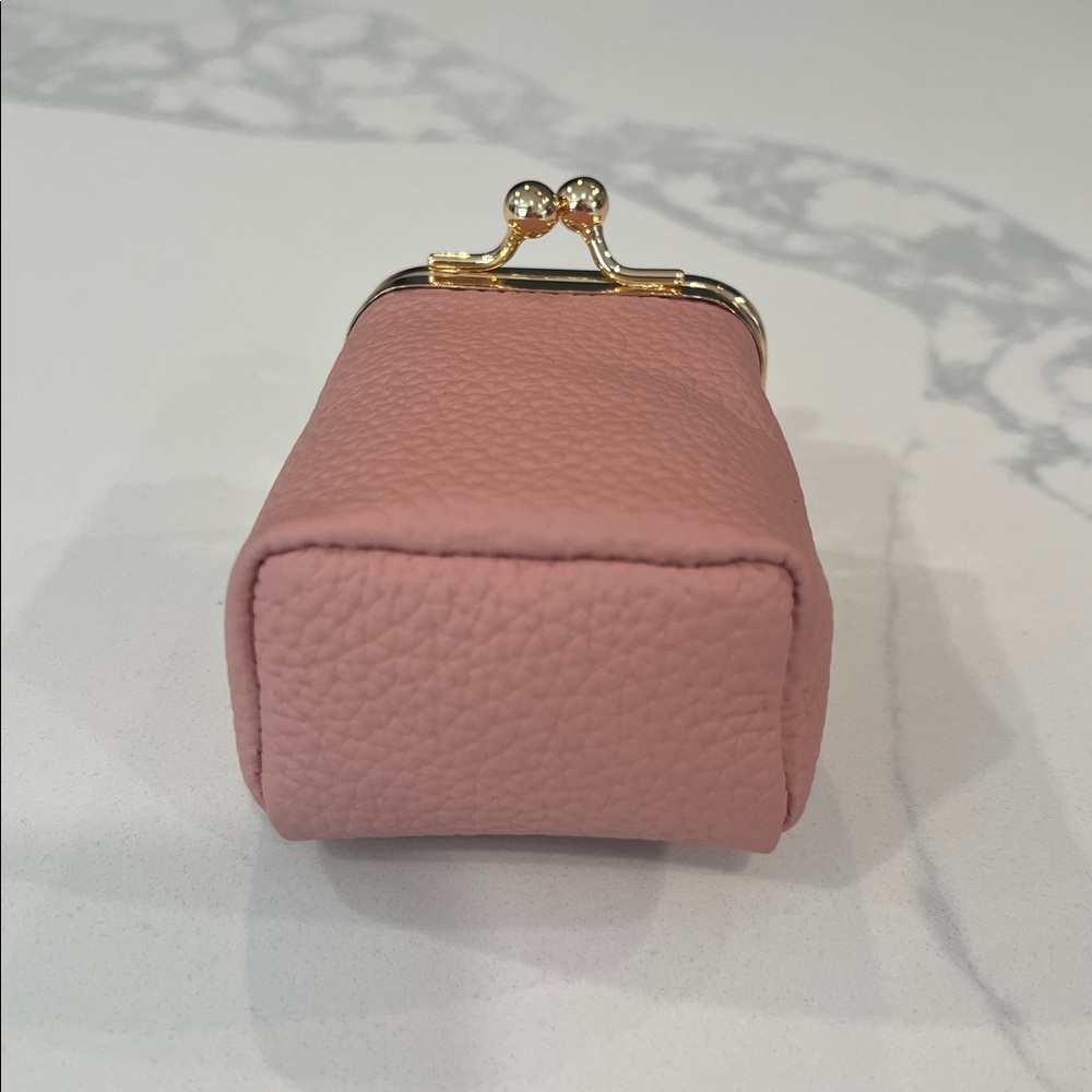 Pink Mini Kiss-Lock Coin Pouch - Picture 8 of 16